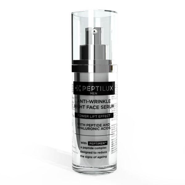 peptilux men sérum de nuit anti rides pour le visage 'power lift effect' avec peptimen™ — 30 ml