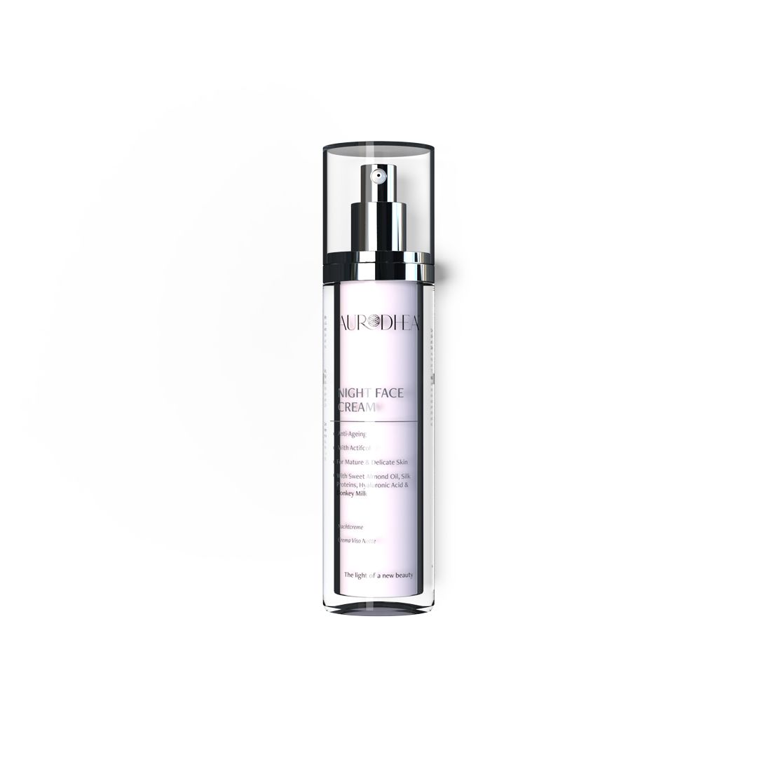 crème de nuit visage au lait d'ânesse — 50 ml | enrichie en huile d'amande douce, protéines de soie et en acide hyaluronique crème de nuit visage au lait d'ânesse — 50 ml | enrichie en huile d'amande douce, protéines de soie et en acide hyaluronique